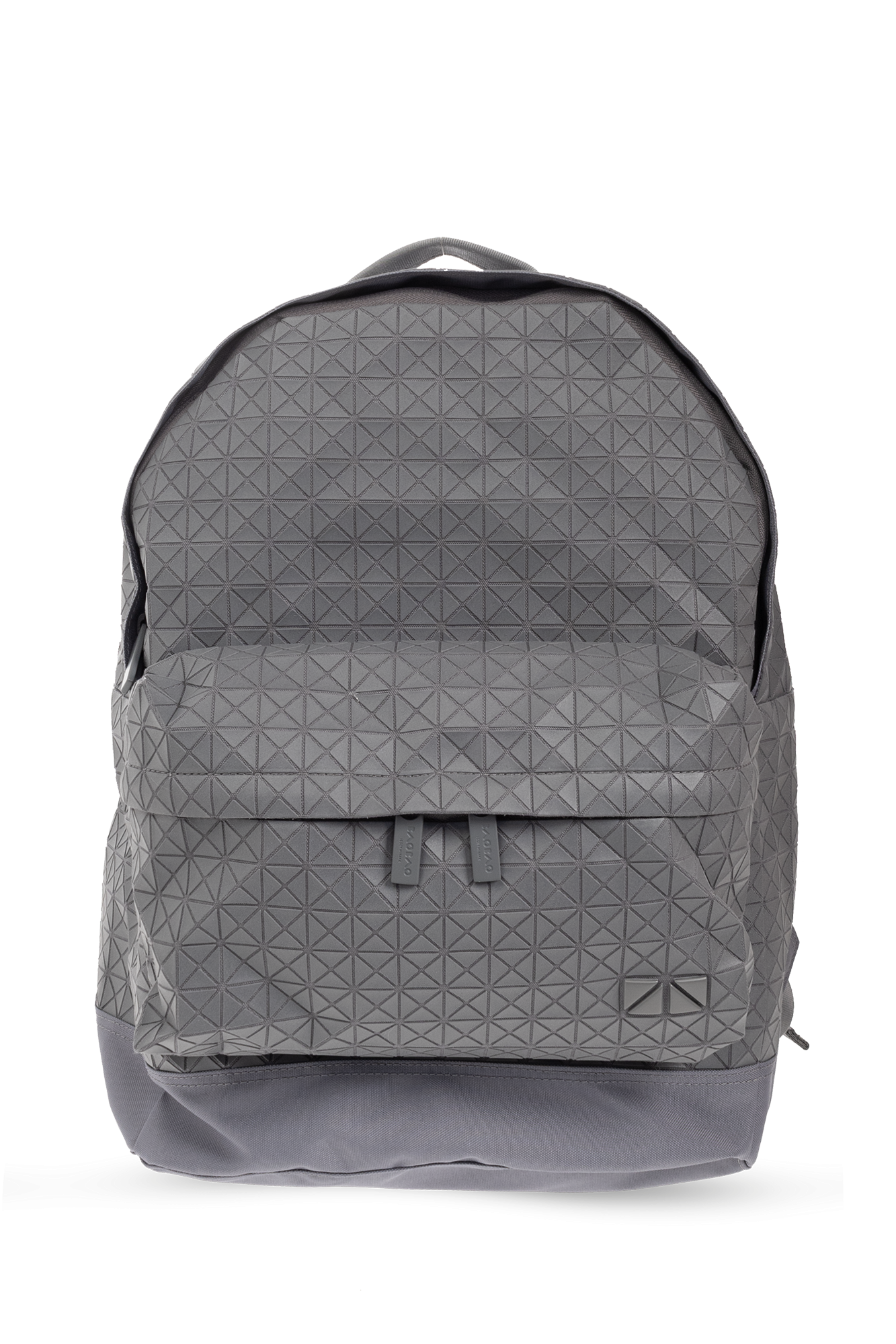 Grey Backpack with geometrical pattern Bao Bao Issey Miyake